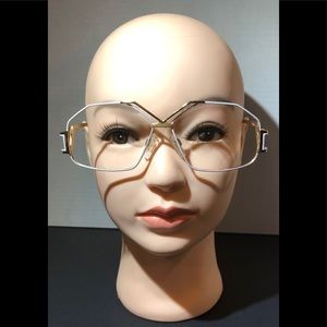 Cazal 234 Eyeglasses Frame White & Gold Germany